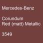 Preview: Mercedes-Benz, Corundum Red (matt) Metallic, 3549.